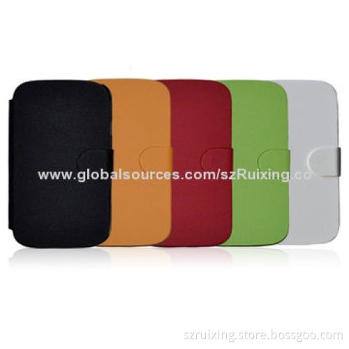 Stock Item Twill Veins Leather Case for Samsung Galaxy S3/I9300, with Stand Function